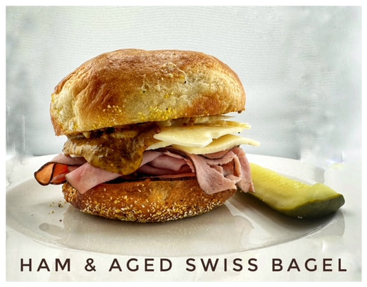 Ham & Swiss Bagel